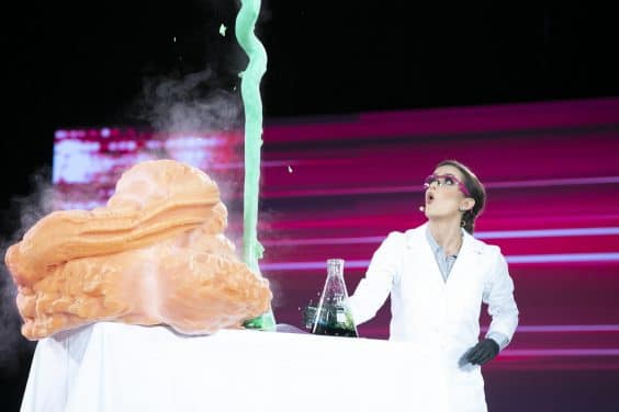 Scientist doing an experiment